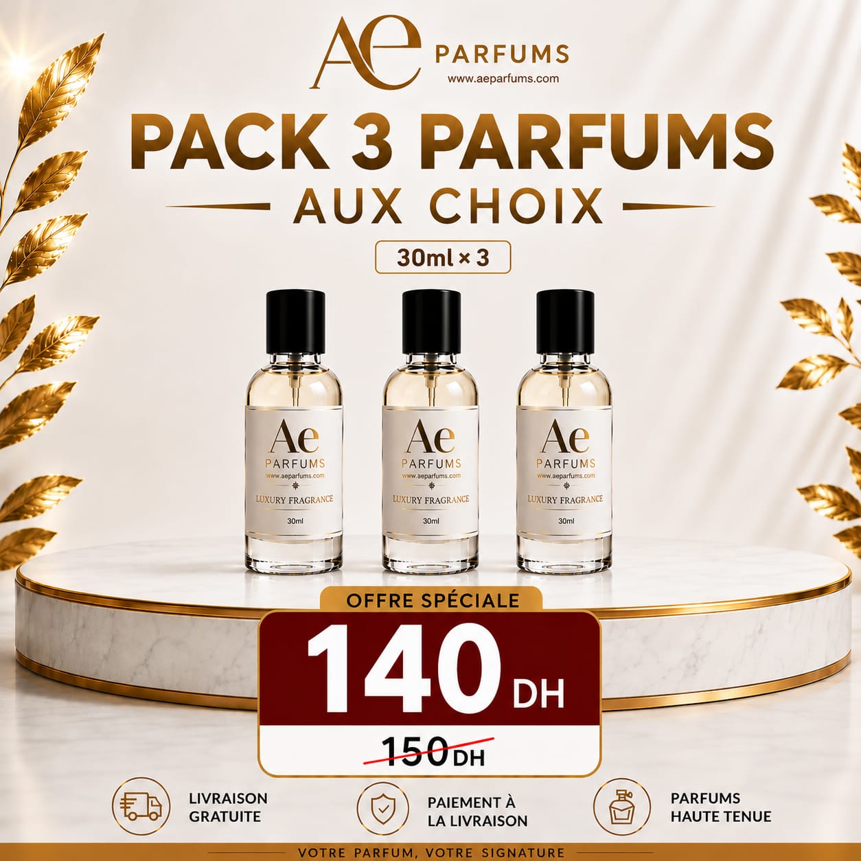 Pack 3 Parfums Ae Parfums 30ml